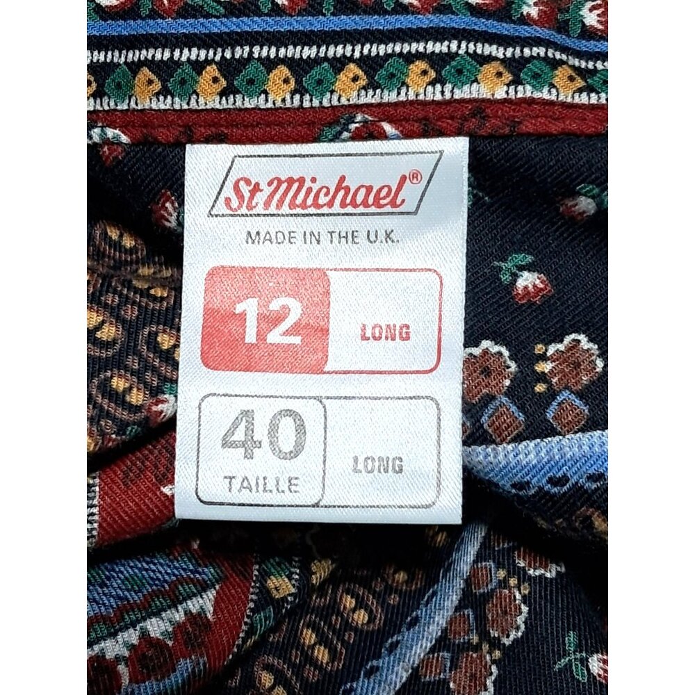 VTG St Michael UK 12L Quilted Floral Bolero & Boho Ethnic Print Skirt Set M&S Ma - Picture 11 of 12